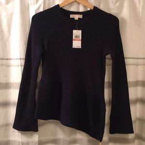 Michael kors asymmetrical zip sweater